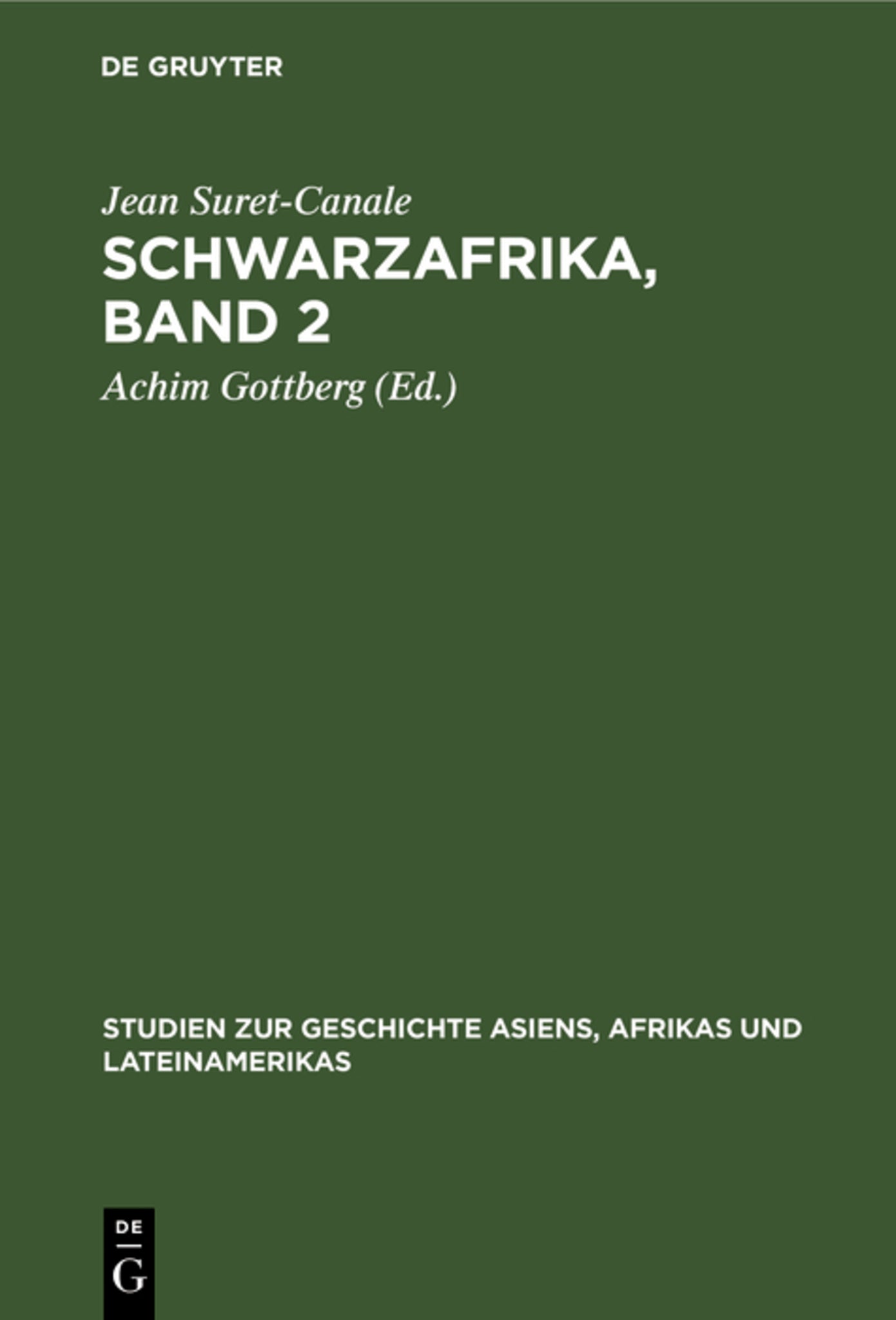 Cover image for Geschichte West- und Centralafrikas ISBN 9783112471111